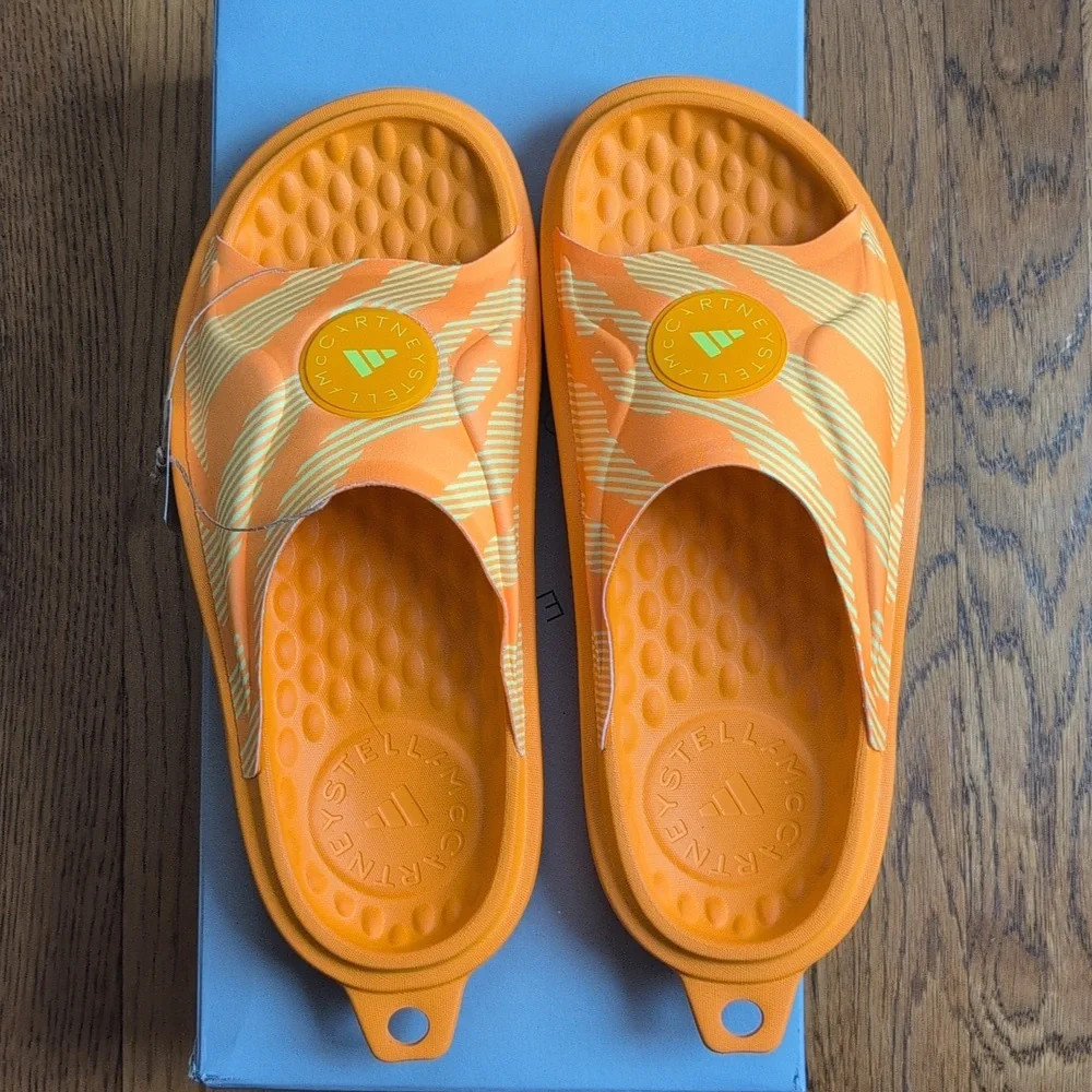 NIB Stella McCartney Adidas Collaboration Slide Sandals Slip On Shoes Size 9
